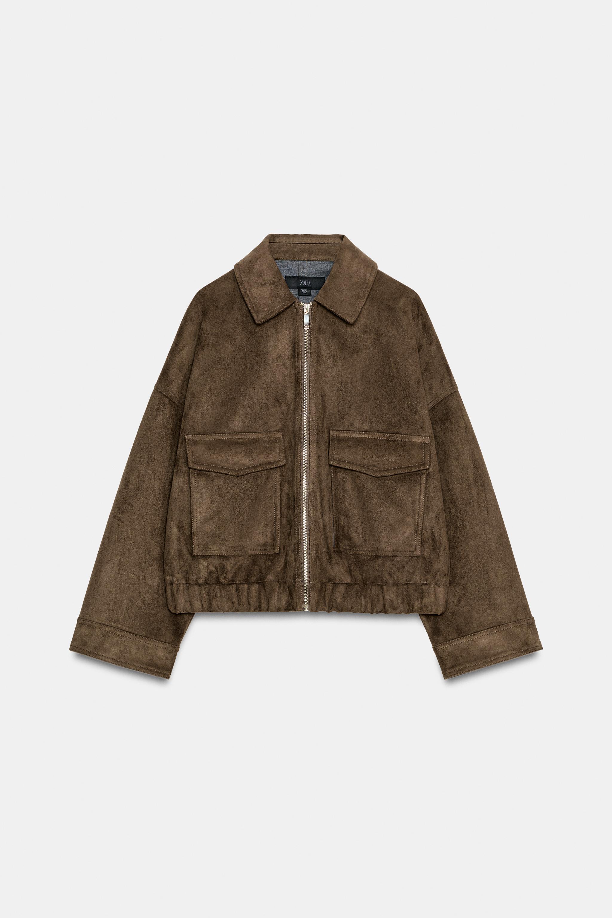 BLOUSON EFFET DAIM